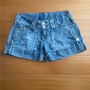 True Religion Blue Jean Shorts for Women